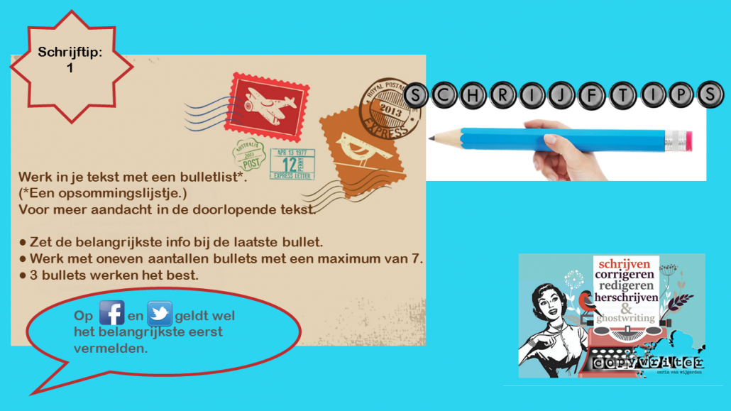 Werk met bulletlists