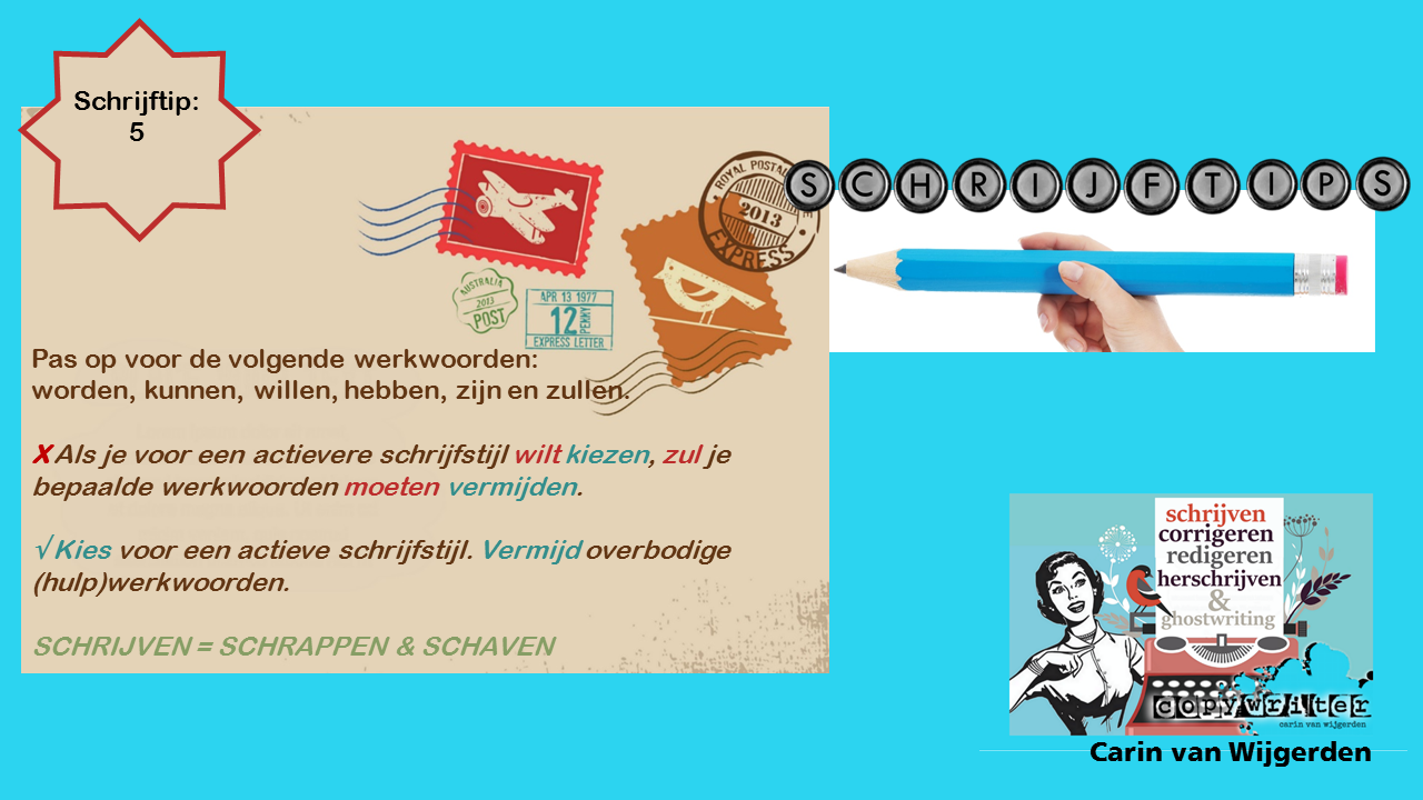 Vermijd bepaalde werkwoorden